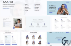 Gocast - Podcast & Digital Agency Template Kit