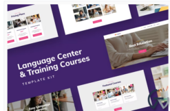 Distance Education - Language Center & Training Courses Template Kit