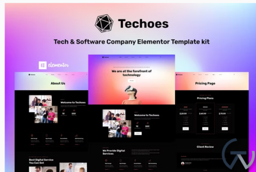 Techoes Tech Software Company Elementor Template kit