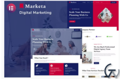 Marketa - Digital Agency Business Services Elementor Template Kit