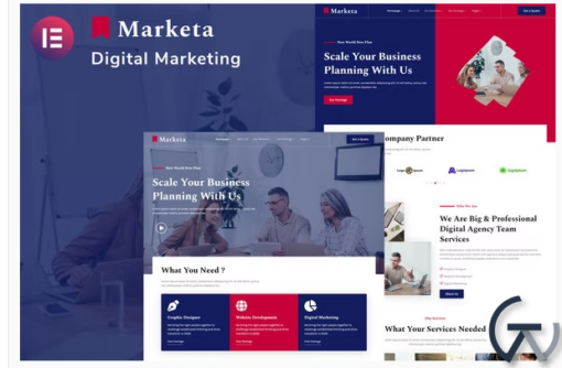 Marketa Digital Agency Business Services Elementor Template Kit