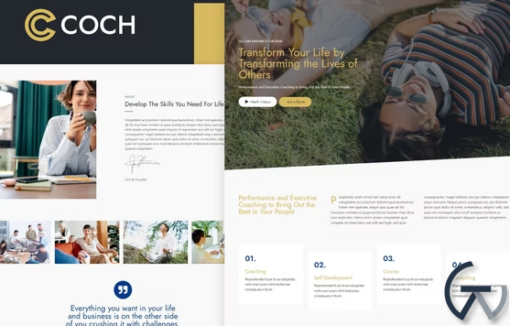 Coch Business Coach Elementor Template Kit