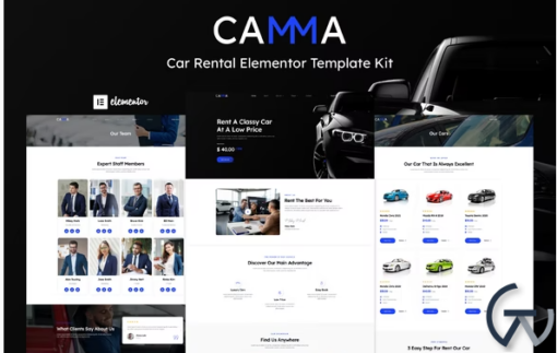 Camma Car Rental Elementor Template Kit