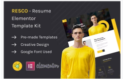 Resco - Resume Elementor Template Kit