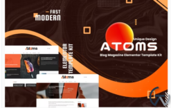 Atoms - Blog & Magazine Elementor Template Kit