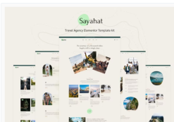 Sayahat - Travel Agency Elementor Template kit