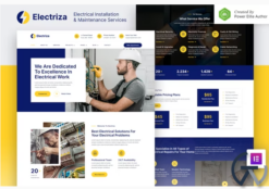 Electriza – Electrical Installation & Maintenance Services Elementor Template Kit