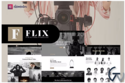 Flix - Film & Video Production Elementor Template Kit
