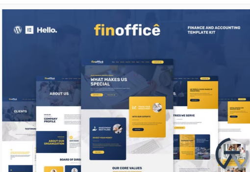 FinOffice Finance Accounting Elementor Template Kit