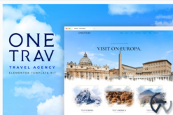 Onetrav - Travel Agency Elementor Template Kit