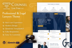 Counsel - Law Firm Elementor Template Kit