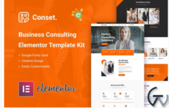 Conset – Business Consulting Elementor Template Kit