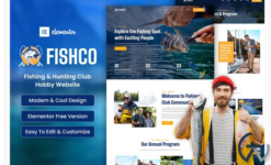 Fishco - Fishing & Hunting Club Elementor Template Kit