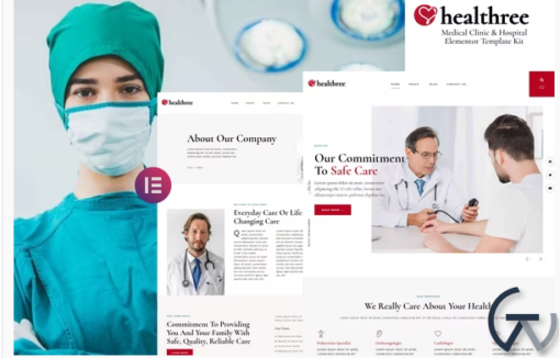 Healthree Medical Clinic Hospital Elementor Template Kit