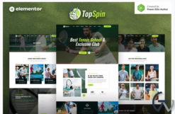 TopSpin – Tennis School & Sports Club Elementor Template Kit
