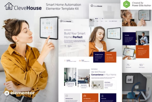 Clevehouse %E2%80%93 Smart Home Automation Elementor Template Kit
