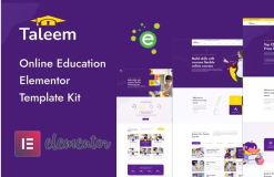 Taleem - Online Education Elementor Template Kit