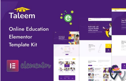 Taleem Online Education Elementor Template Kit