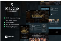 Maccho - Gentlemen Barbershop Elementor Template Kit
