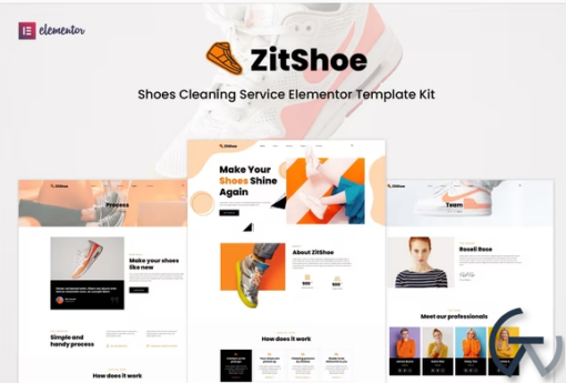 Zitshoe Shoes Cleaning Service Elementor Template Kit