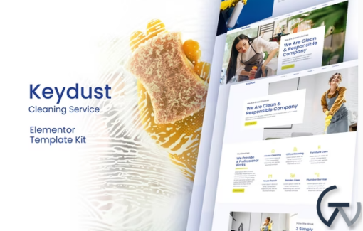 Keydust Cleaning Service Elementor Template Kit