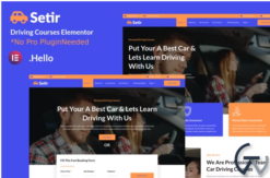 Setir - Driving Courses Elementor Template Kit