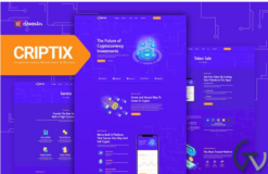 Criptix - Cryptocurrency Blockchain & Bitcoin Elementor Template Kit