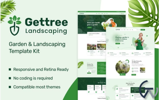 Gettree %E2%80%93 Garden Landscaping Elementor Template Kit