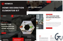 Homco - Home Interior Design Services Elementor Template Kit