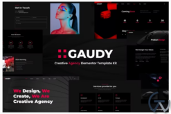 Gaudy – Dark Digital Agency Elementor Template Kit