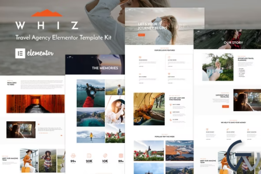 Whiz Travel Agency Elementor Template Kit