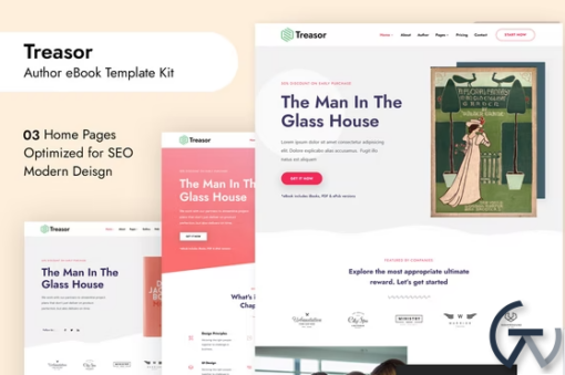 Treasor Author eBook Elementor Template Kit