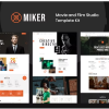 Miker Movie Film Studio Elementor Template Kit