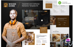 Woodzone – Carpenter & Craftsman Elementor Template Kit