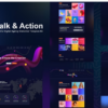 Talk & Action - Colorful Digital Agency Elementor Template Kit 3 Talk Action Colorful Digital Agency Elementor Template Kit