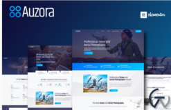 Auzora - Drone Aerial Photography Elementor Template Kit