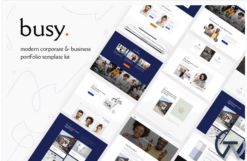 Busy | Modern Corporate & Business Portfolio Elementor Template Kit