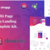 Xshapp App Landing Elementor Template Kit