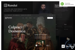Randai – Theater Entertainment & Performing Arts Elementor Template Kit