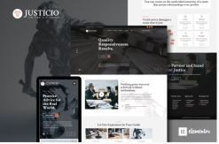 Justicio - Law Firm & Attorney Elementor Template Kit