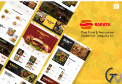 Barata - Fast Food & Burger Elementor Template Kit