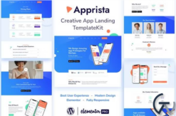 Apprista - Creative App Landing Elementor Template Kit
