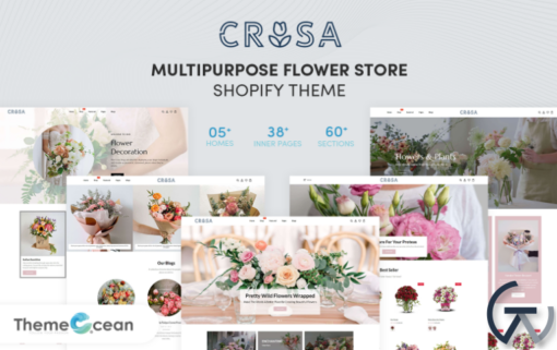 Crosa Multi Purpose Shopify Theme for Flower Store