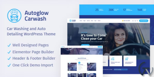 Autoglow Car Wash WordPress Theme