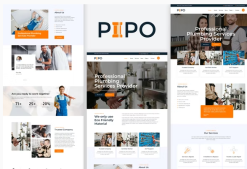Pipo - Plumber Services Elementor Template Kit