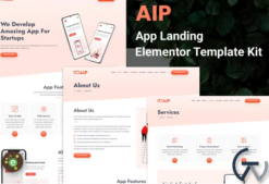 Aip - App Landing Elementor Template Kit