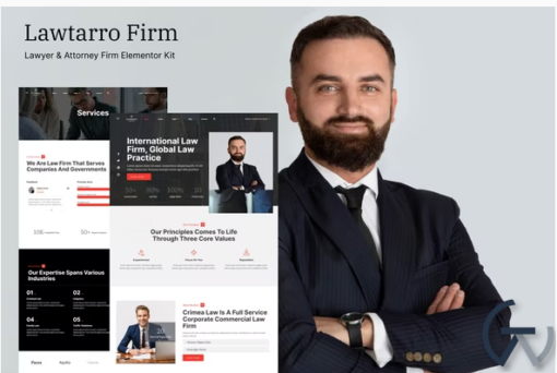 Lawtarro Attorney Law Firm Elementor Template Kit