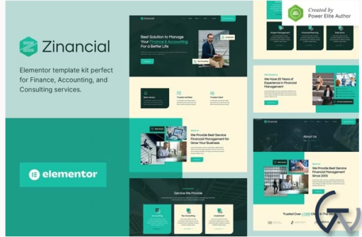 Zinancial %E2%80%93 Finance Accounting Services Elementor Template Kit