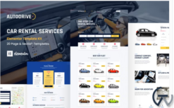 Autodrive - Car Rental & Dealer Elementor Template Kit