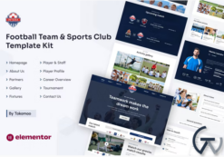 Intera | Football Team & Sports Club Elementor Template Kit
